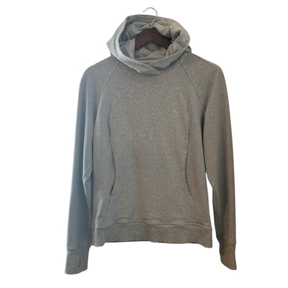 lululemon athletica Tops - Lululemon gray pullover hoodie size medium grey athleisure casual gym workout